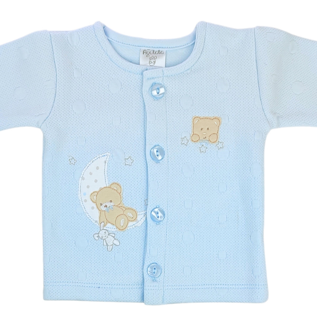 Conjunto Algodon Jacquard - 4 piezas - Sam- Celeste