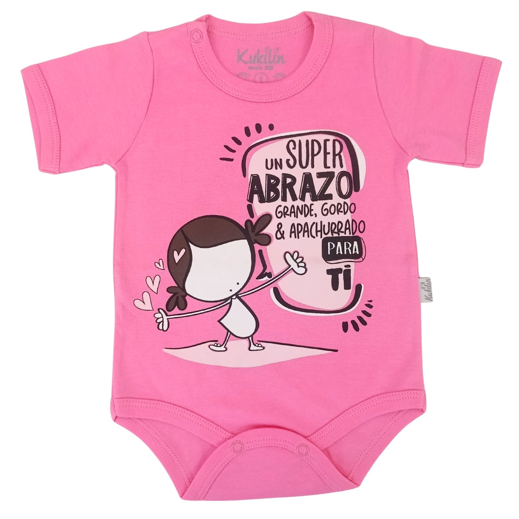Body Bebé Manga Corta - Un super abrazo - N263