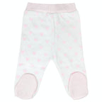 Conjunto Jacquard Flor - 3 piezas - Rosado - Talla 0