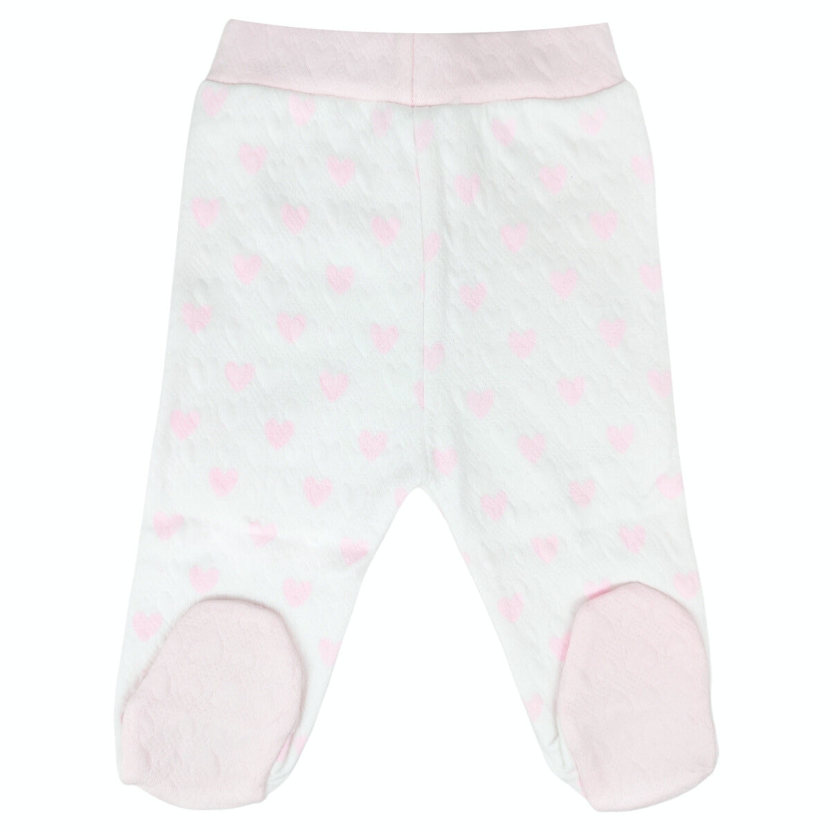 Conjunto Jacquard Flor - 3 piezas - Rosado - Talla 0