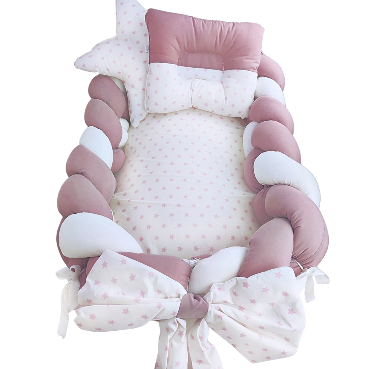 Nido Colecho Trenzado Estrellita / Palo Rosa