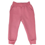 Pantalon Bebe Jogger - French Terry - Palo Rosa