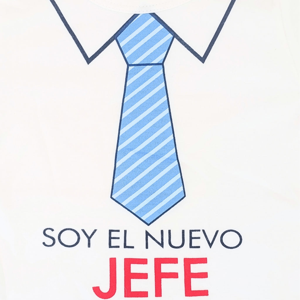 Body Bebé Manga Corta - Soy el nuevo JEFE - N269