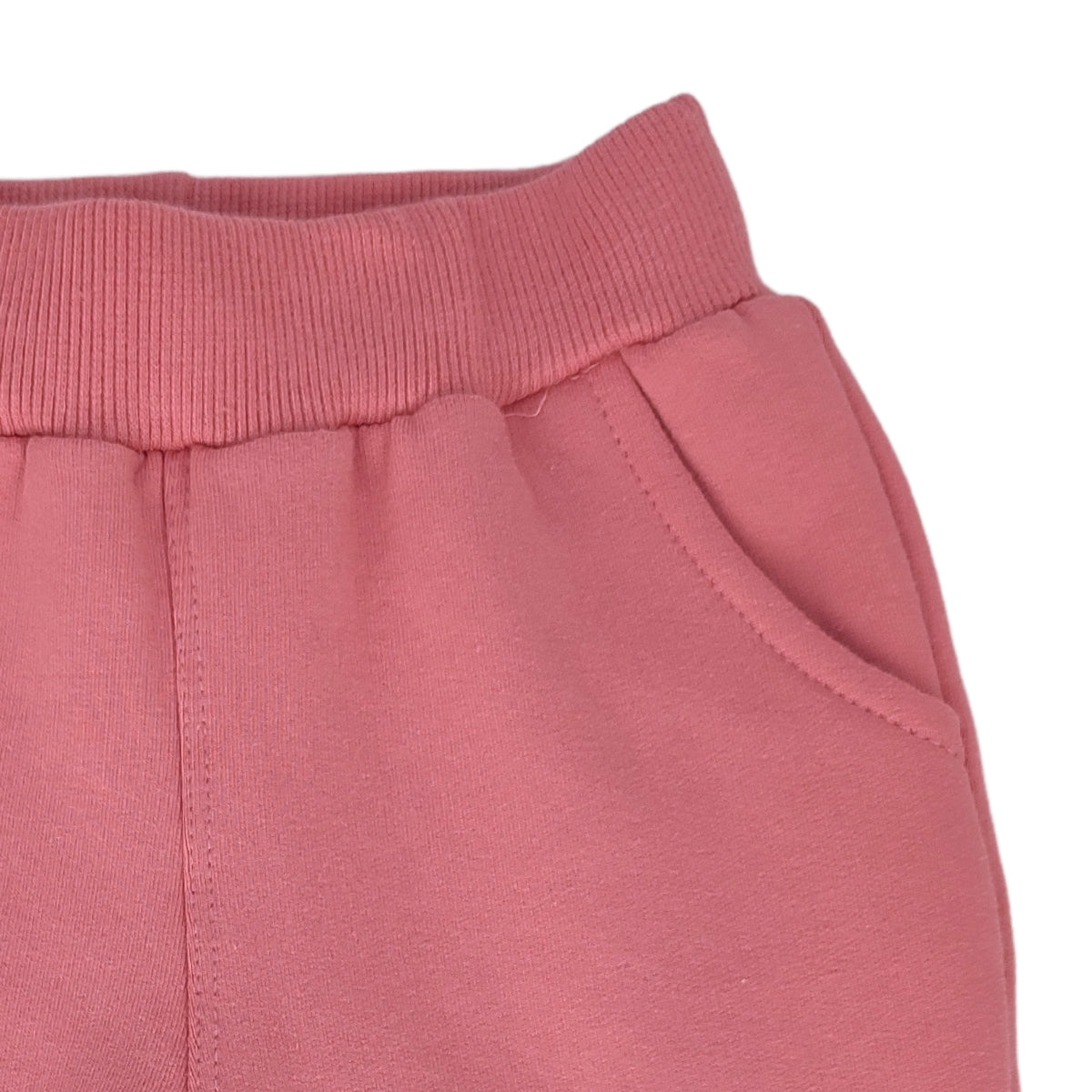 Pantalon Bebe Jogger - French Terry - Palo Rosa