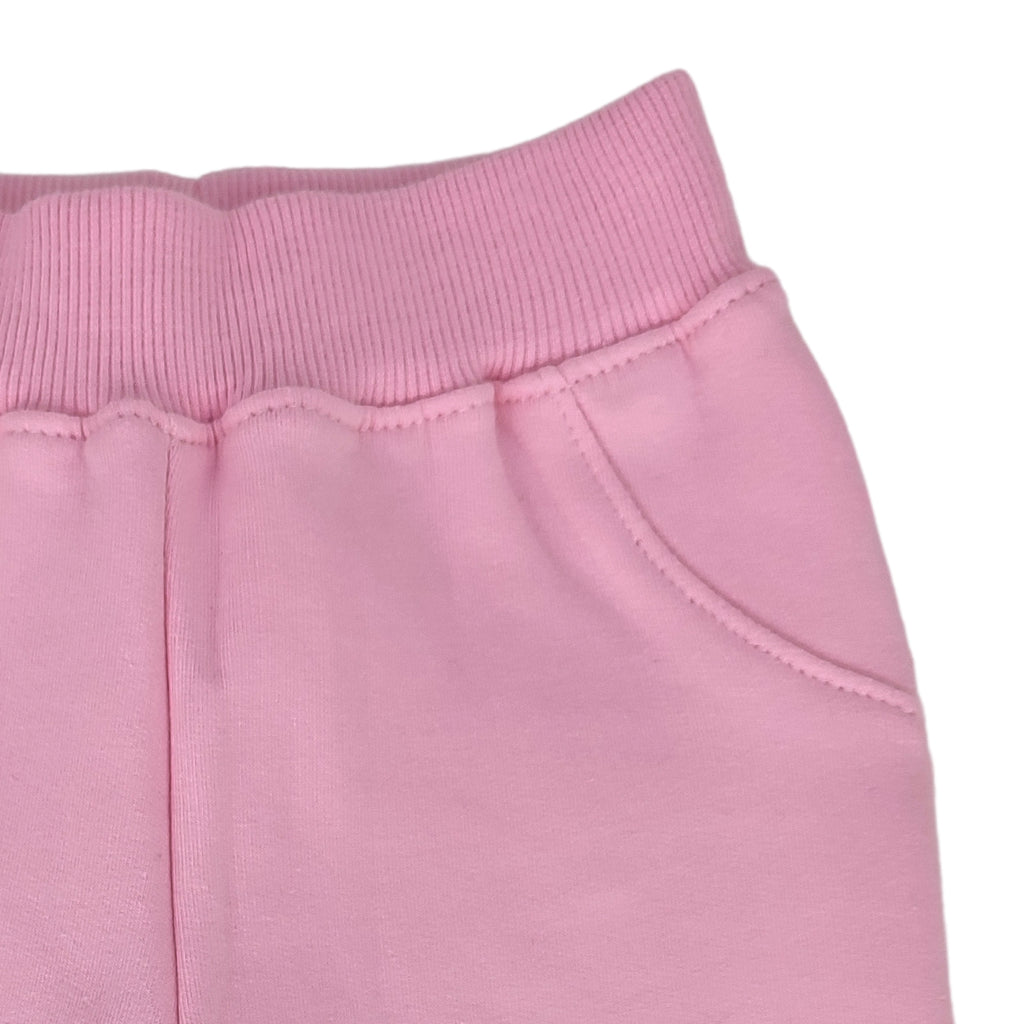 Pantalon Bebe Jogger - French Terry - Rosado