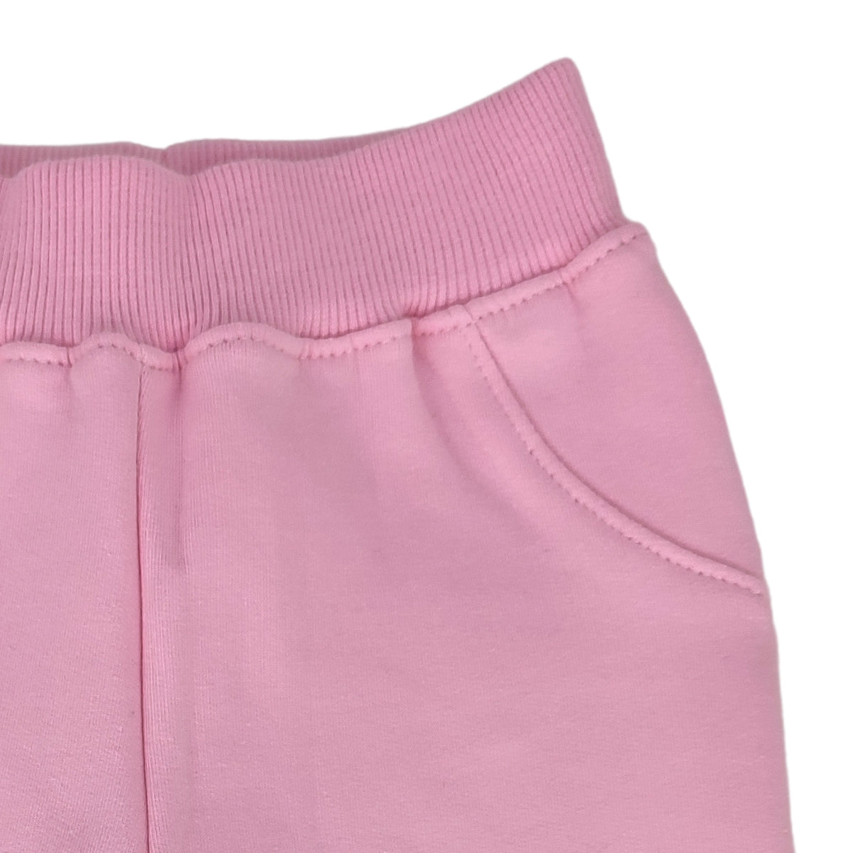 Pantalon Bebe Jogger - French Terry - Rosado