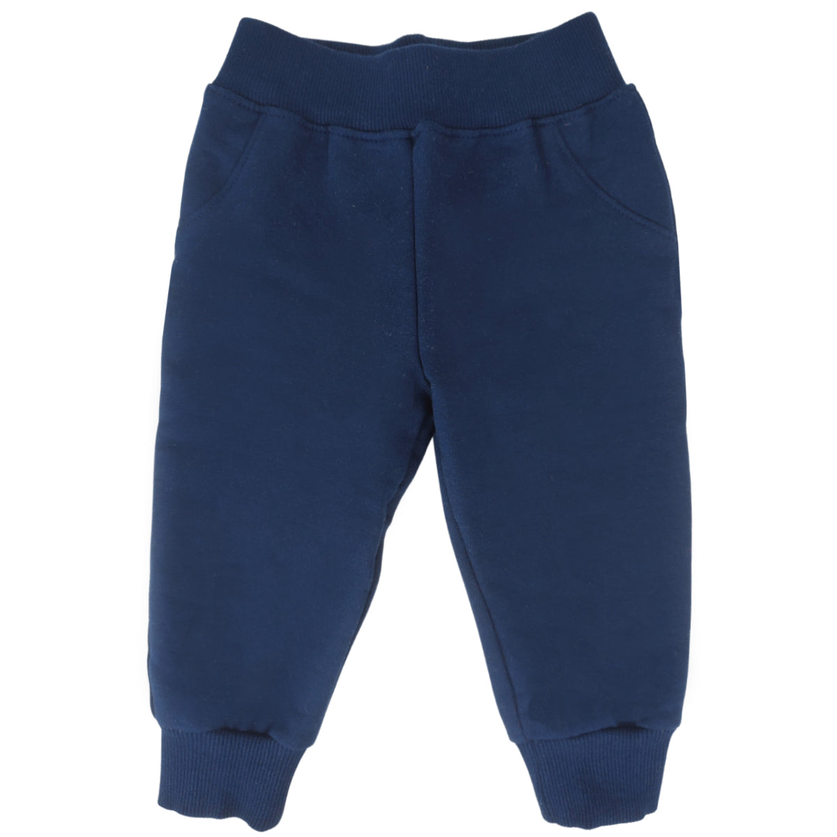 Pantalon Bebe Jogger - French Terry - Azul Noche