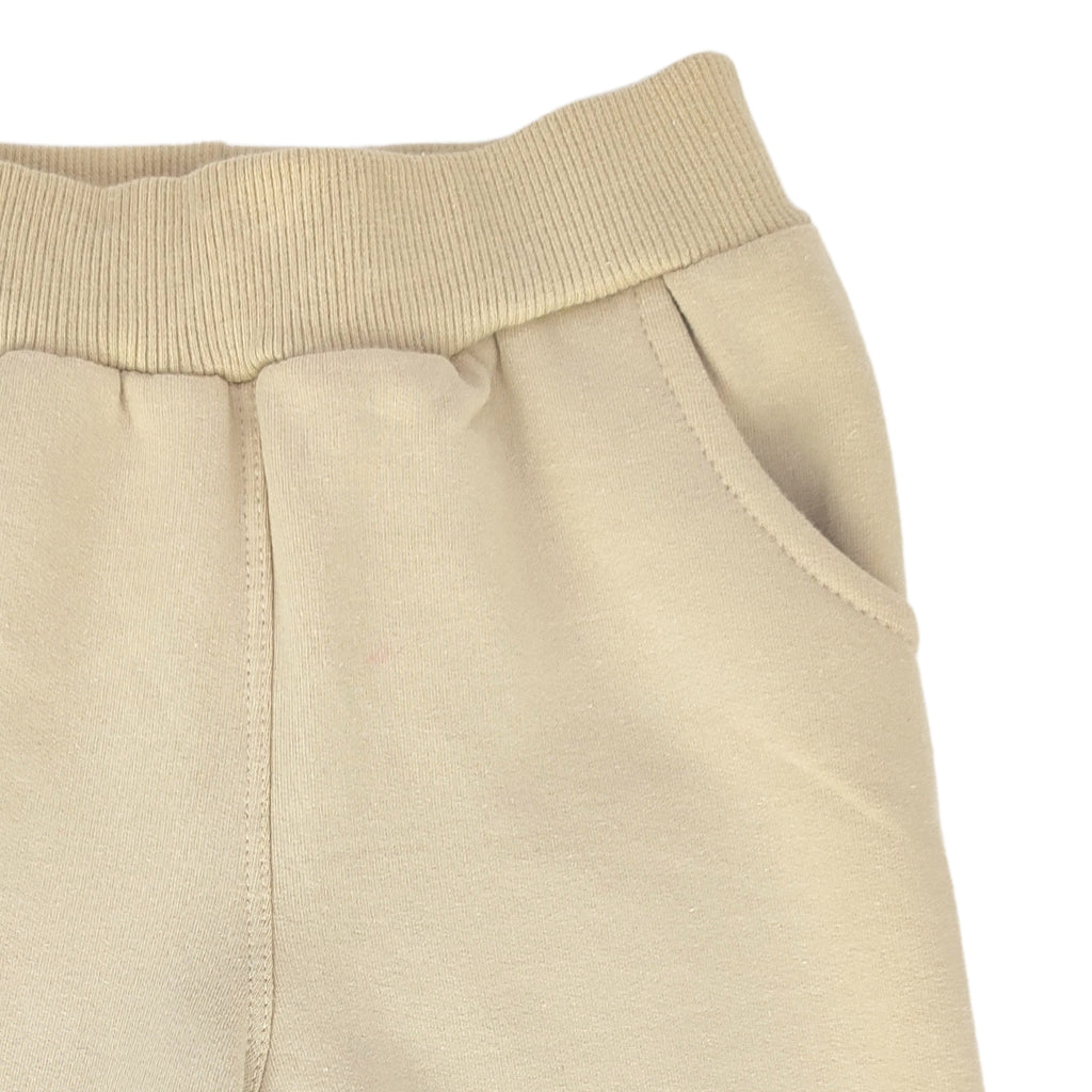 Pantalon Bebe Jogger - French Terry - Beige