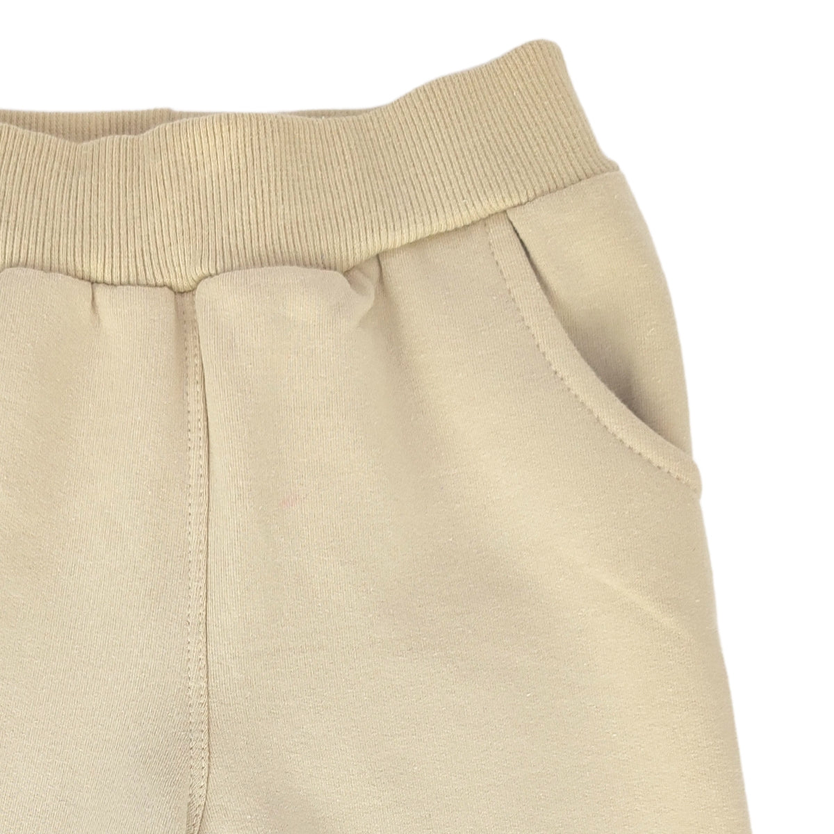 Pantalon Bebe Jogger - French Terry - Beige