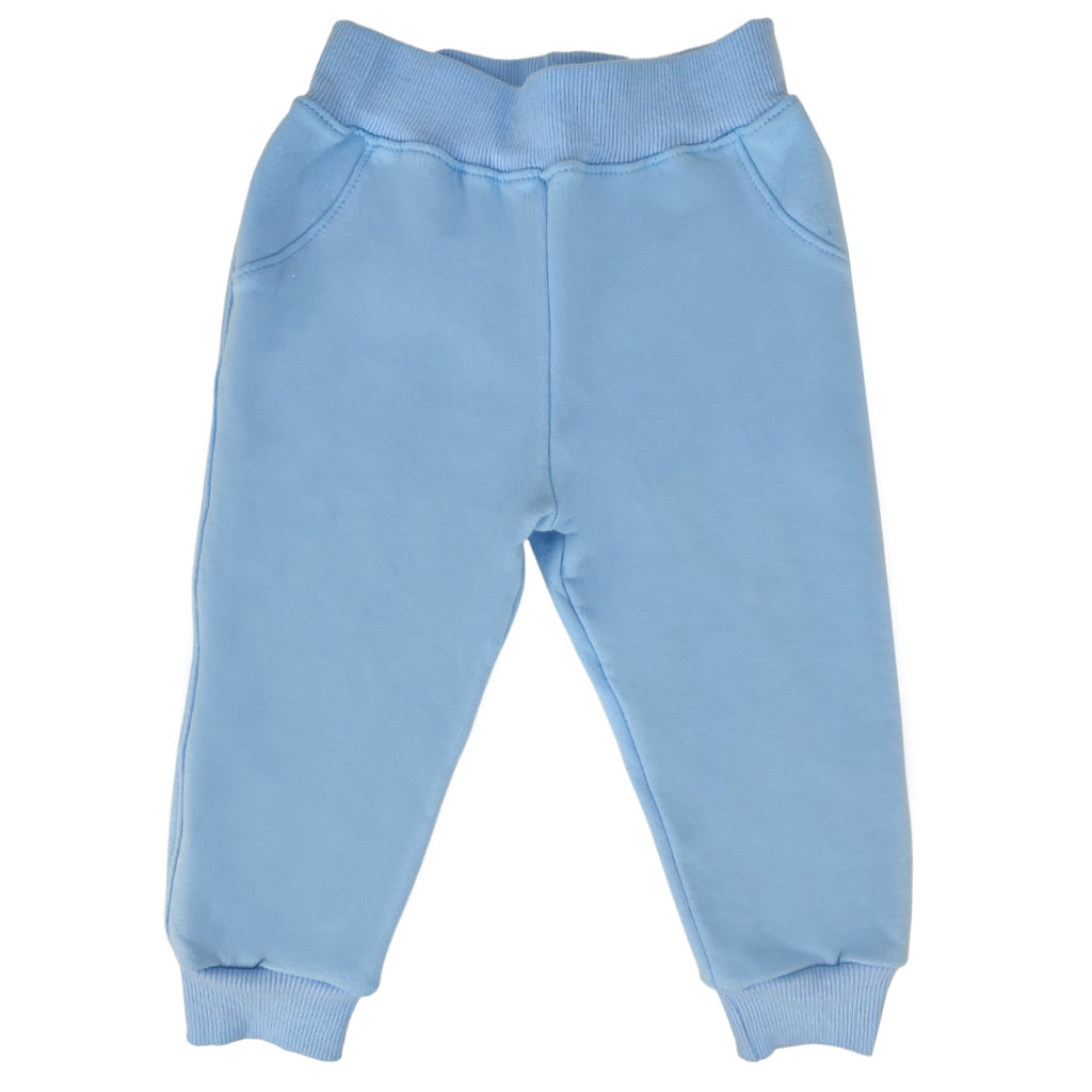 Pantalon Bebe Jogger - French Terry - Celeste