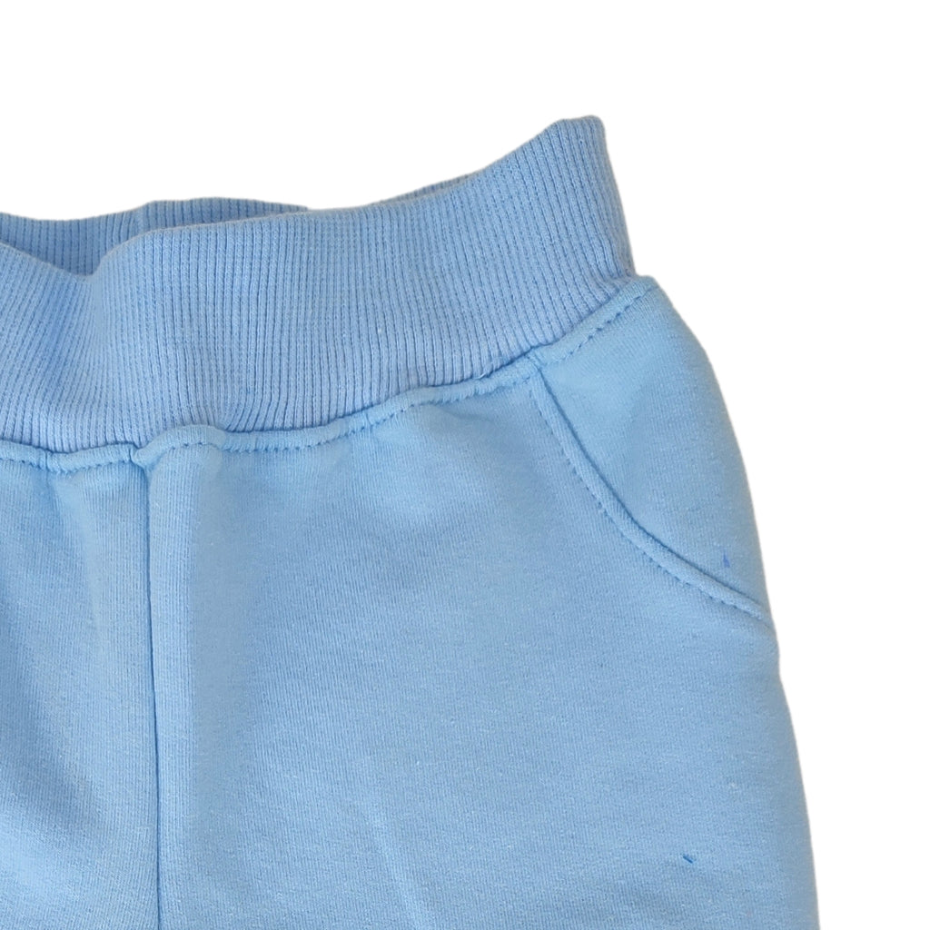 Pantalon Bebe Jogger - French Terry - Celeste