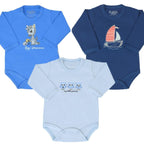 Set 3 Bodys Manga larga 100% algodón - M05