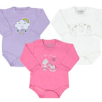 Set 3 Bodys Manga larga 100% algodón - M11