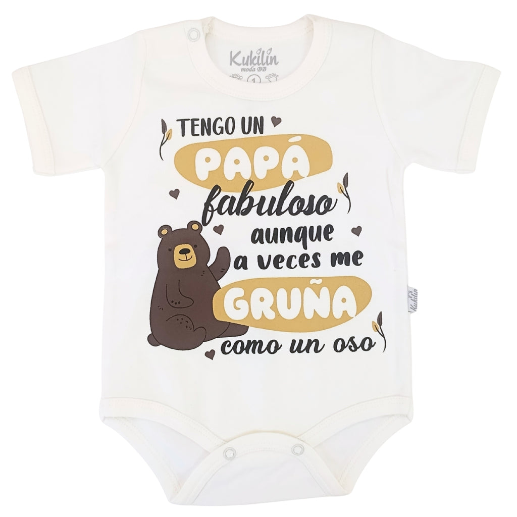 Body Bebé Manga Corta - Tengo un papa - N275