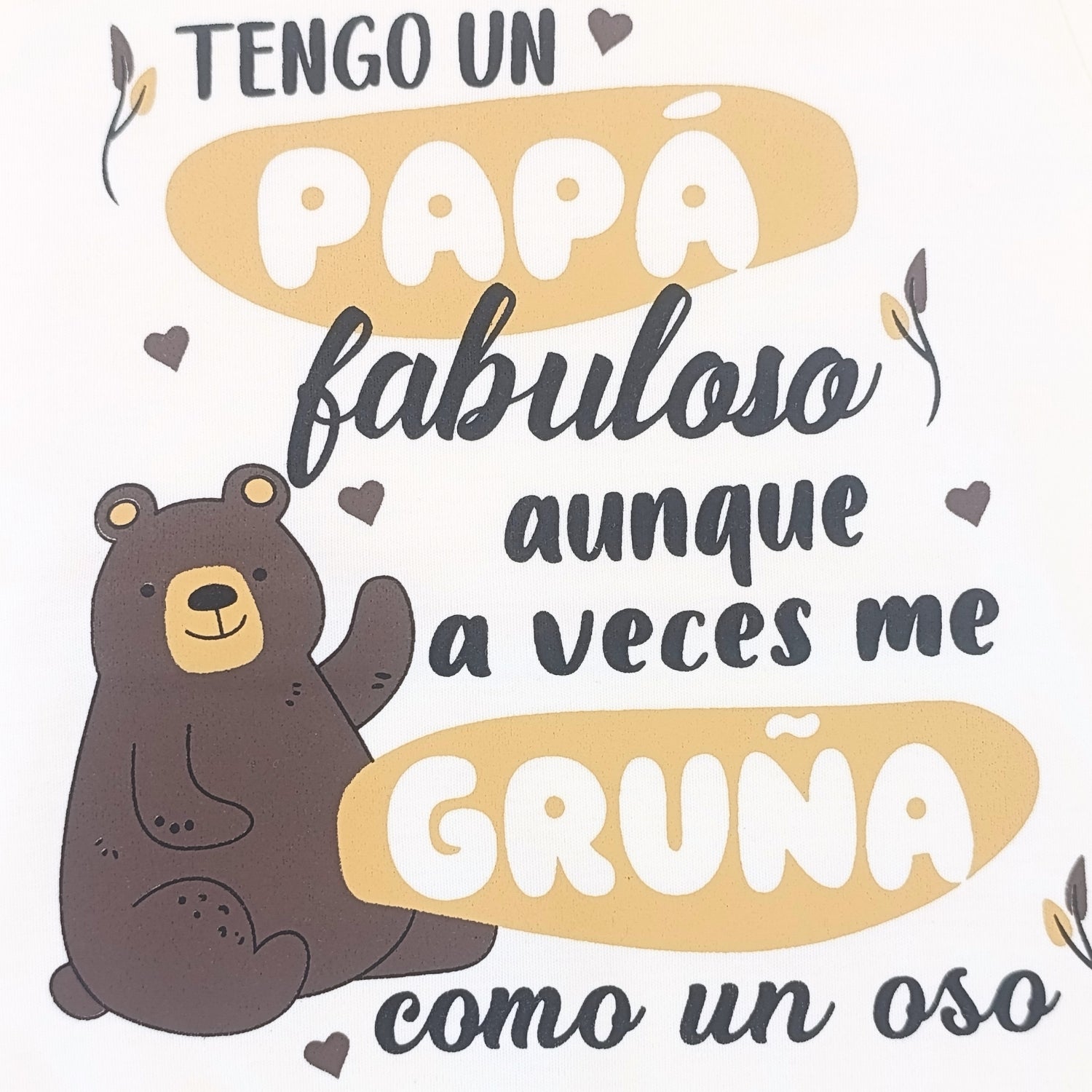 Body Bebé Manga Corta - Tengo un papa - N275