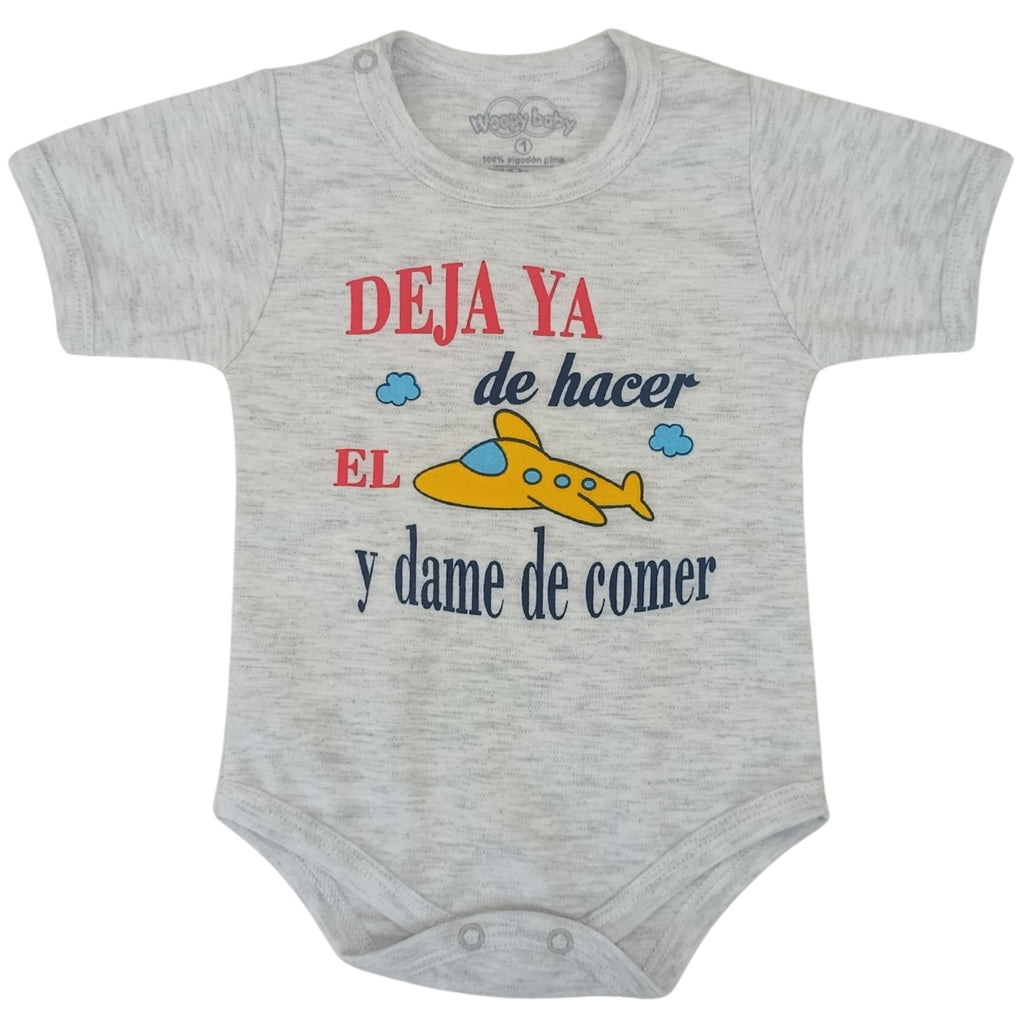 Body Bebé Manga Corta - Dame de comer - N277