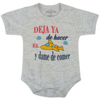 Body Bebé Manga Corta - Dame de comer - N277