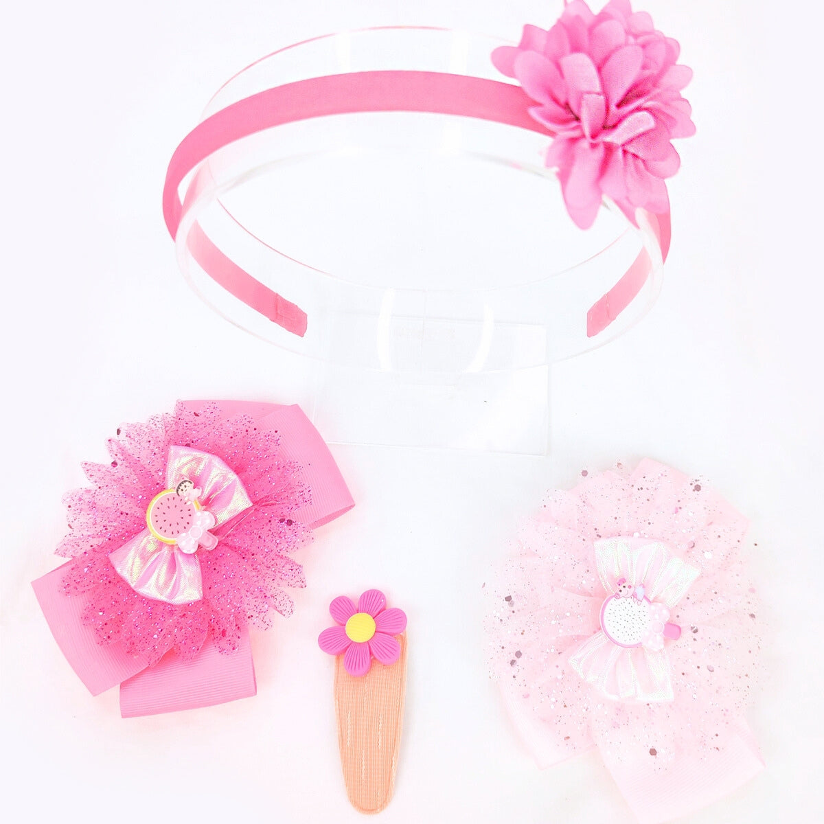 Set Vincha y ganchos Niña M01