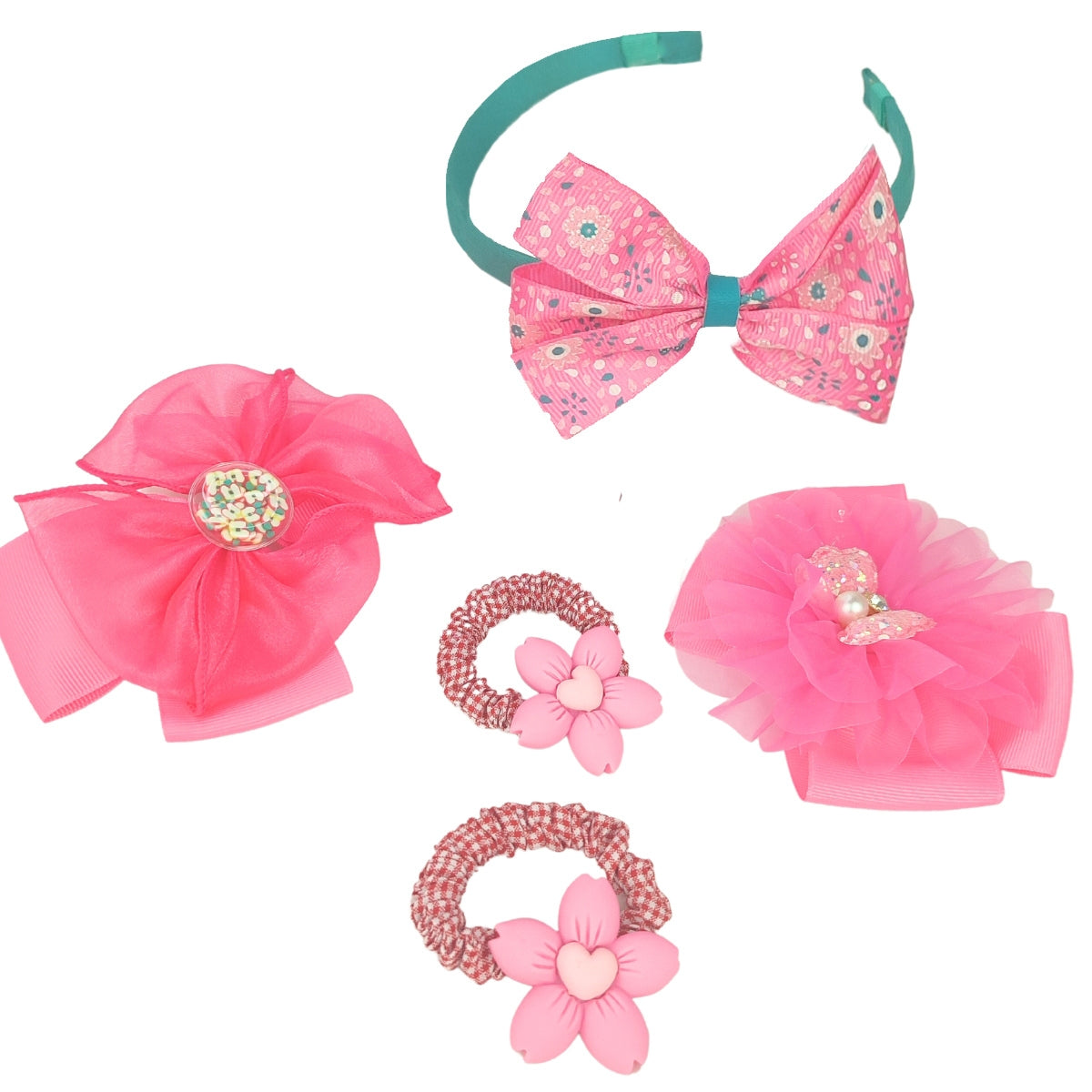 Set Vincha y ganchos Niña M06