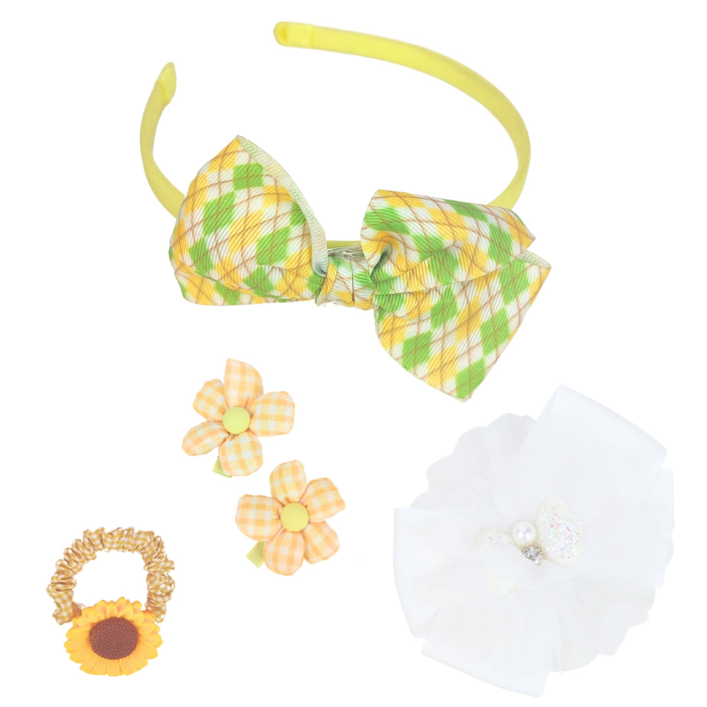 Set Vincha y ganchos Niña M07