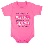 Body Bebé Manga Corta - Mis abuelitos - N285