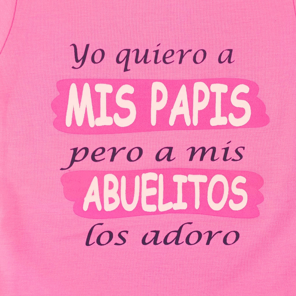 Body Bebé Manga Corta - Mis abuelitos - N285