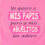Body Bebé Manga Corta - Mis abuelitos - N285
