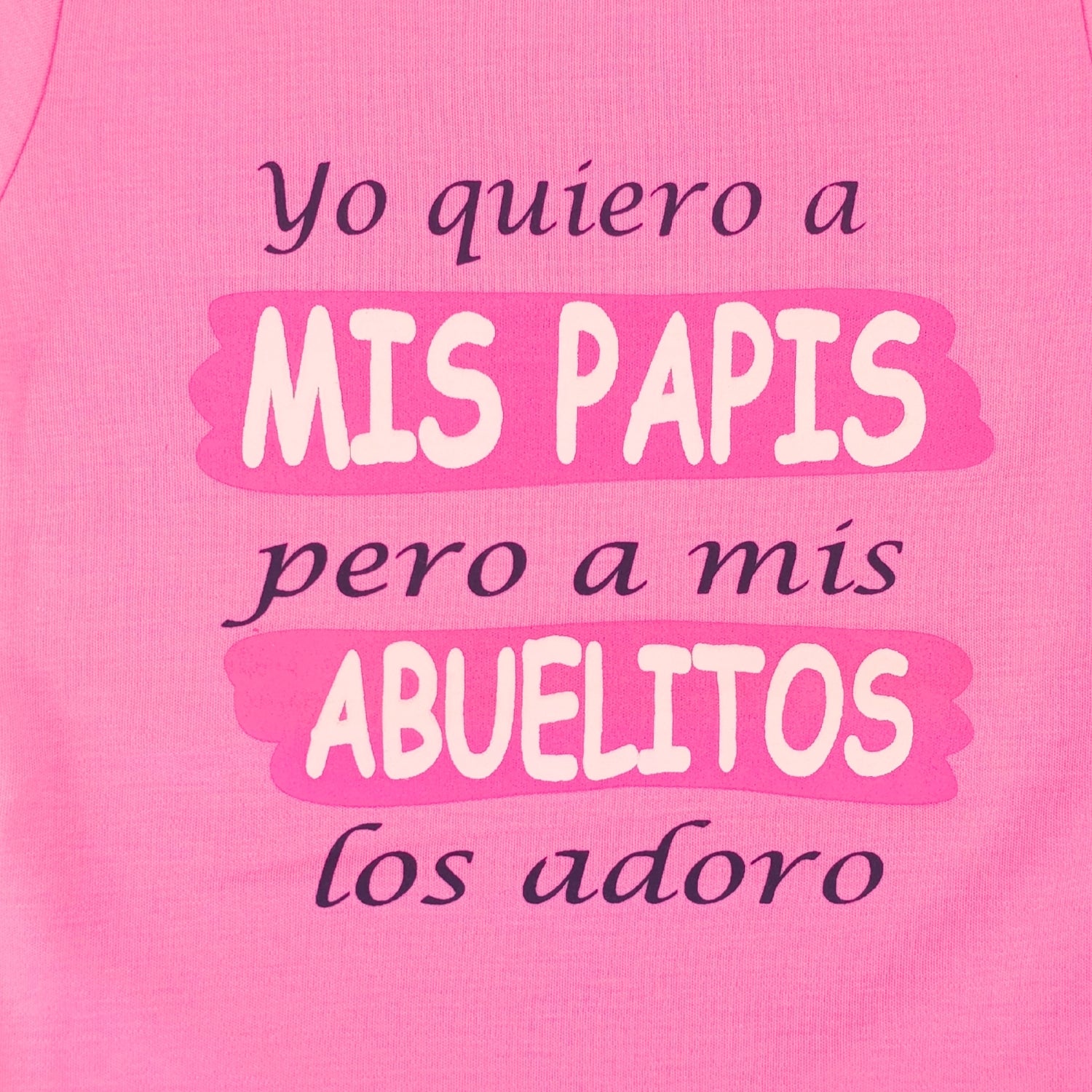 Body Bebé Manga Corta - Mis abuelitos - N285