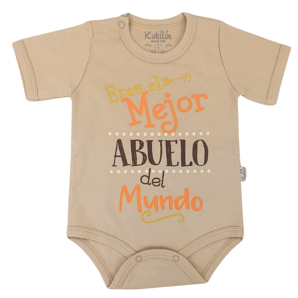 Body Bebé Manga Corta - El mejor abuelo - N287