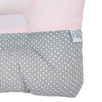 Almohada Anti Cabeza Plana Puntos blancos / Rosado