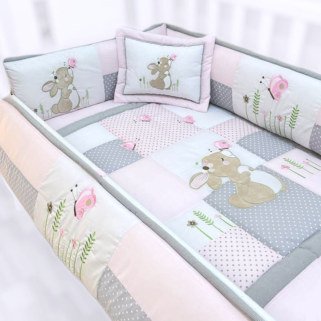 Set de Cuna y 4 protectores - Prestige - Conejo de Campo
