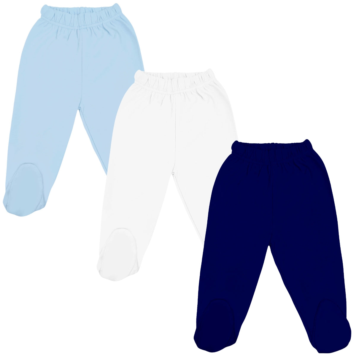 Set 3 pantalones bebé 100% algodón Niño