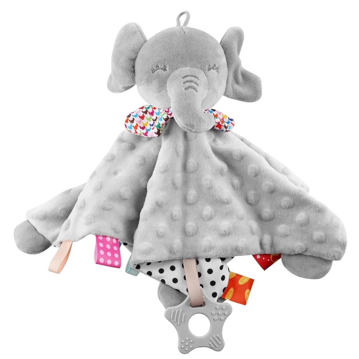 Mantita de Apego Dulce Elefante - Plomo