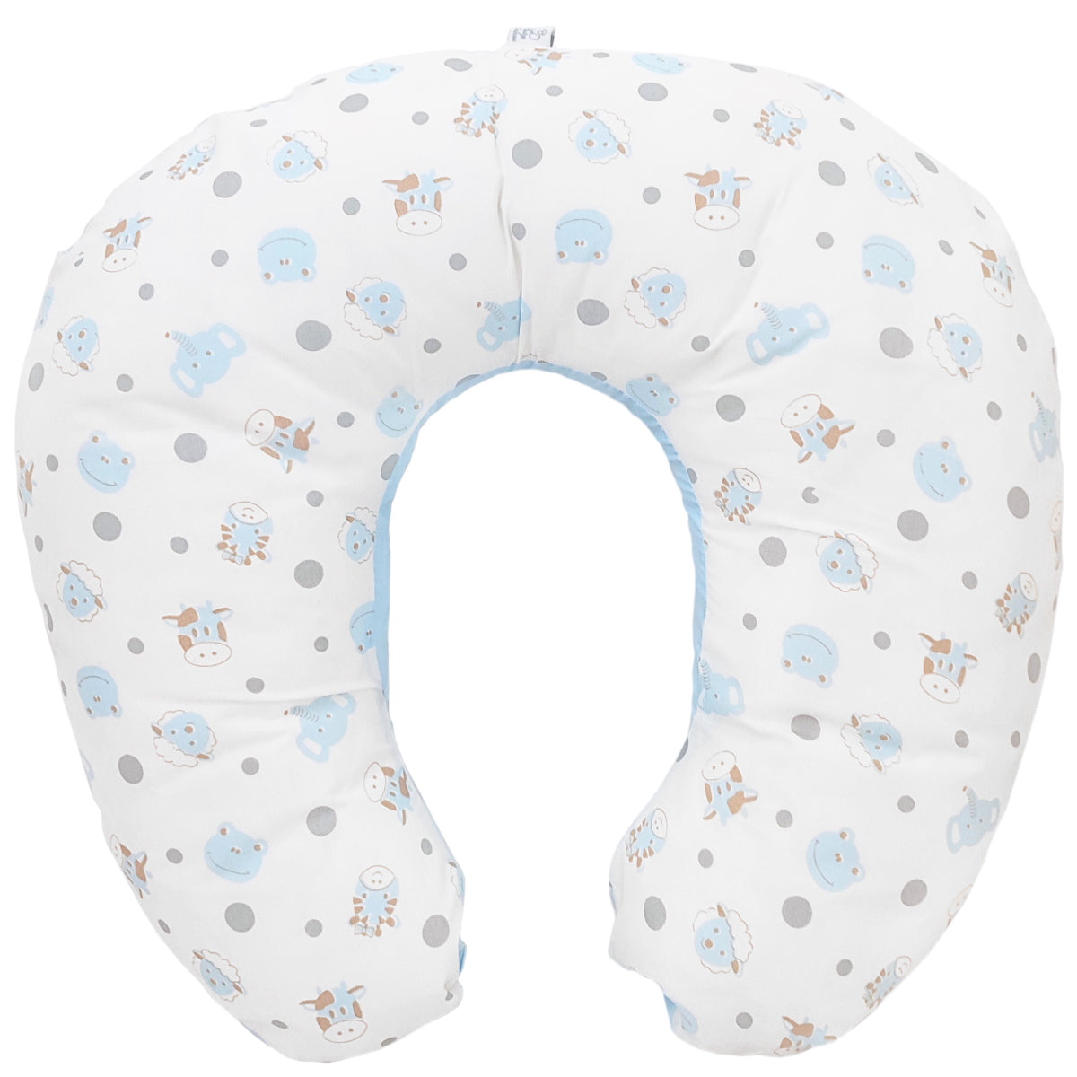 Cojín de lactancia - Cabecitas - Celeste