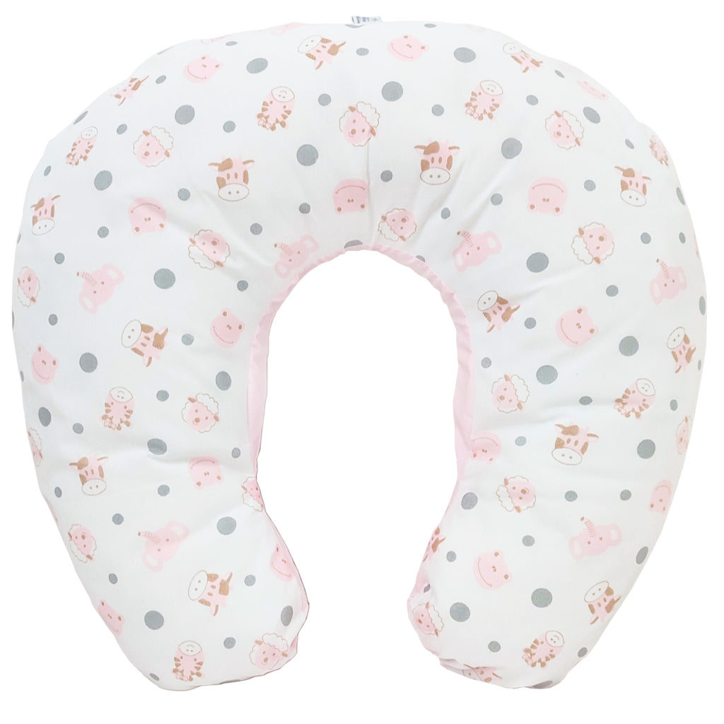 Cojín de lactancia - Cabecitas - Rosado