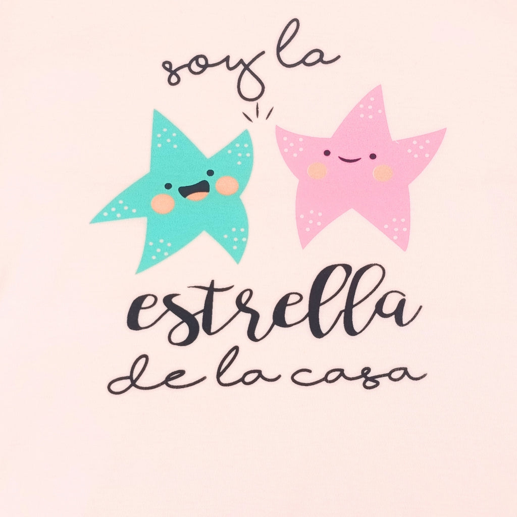 Body Bebé Manga Corta - Soy la estrella de la casa - N301