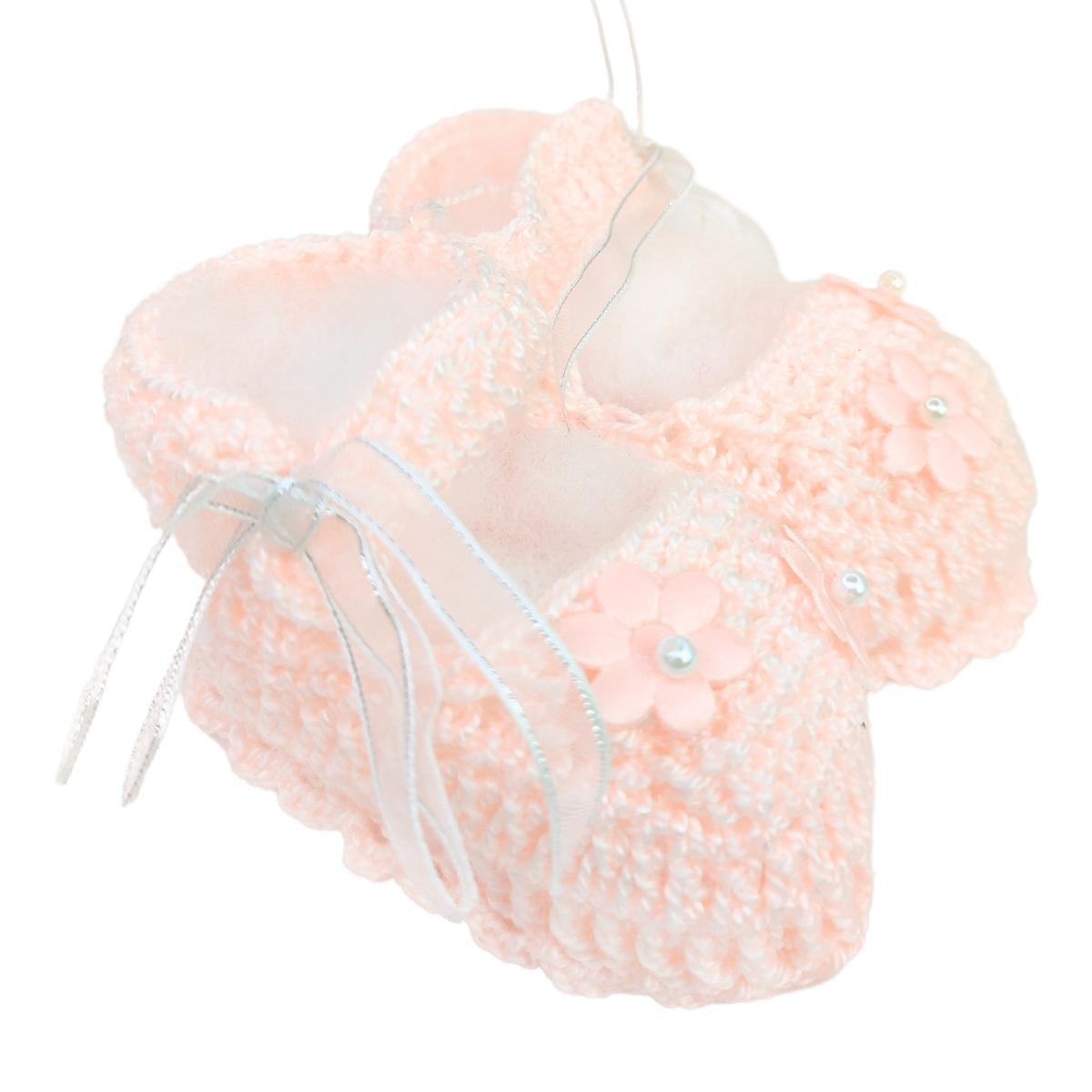 Set Zapatitos y vincha - Hilo Algodón - Melon