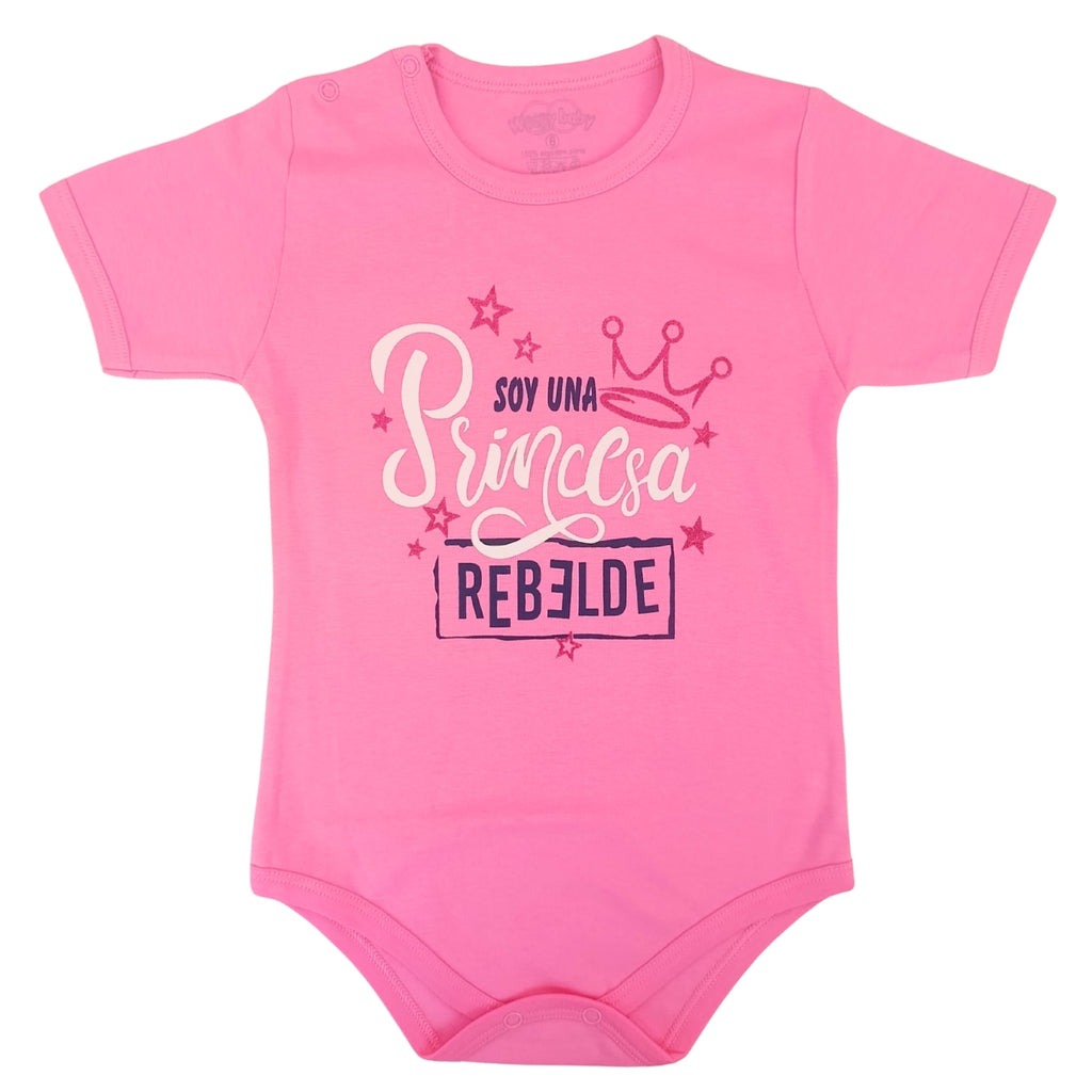 Body Bebé Manga Corta - Soy una princesa rebelde - N311