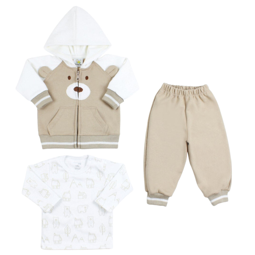 Conjunto bebé Niño - 3 piezas - Tyler - Beige