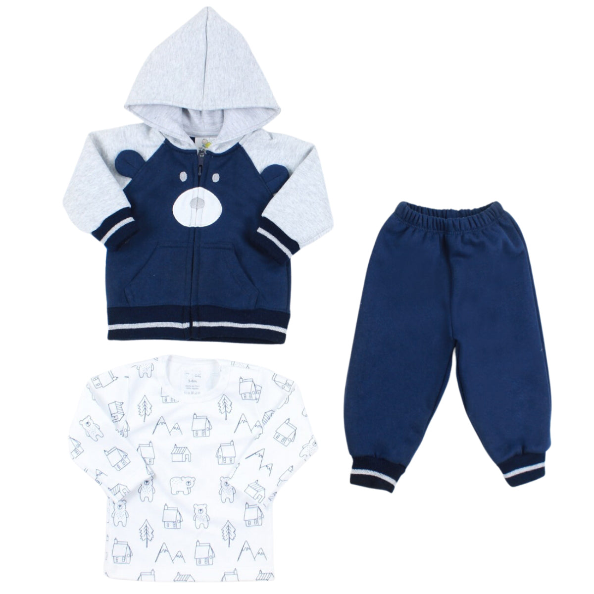 Conjunto bebé Niño - 3 piezas - Tyler - Azul