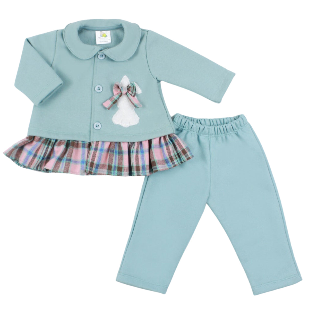 Conjunto Vestido bebé Niña - 3 piezas - Kitty - Verde
