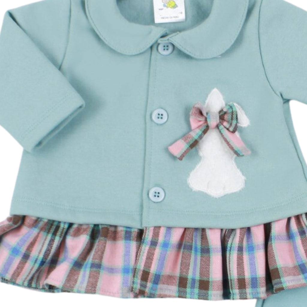 Conjunto Vestido bebé Niña - 3 piezas - Kitty - Verde