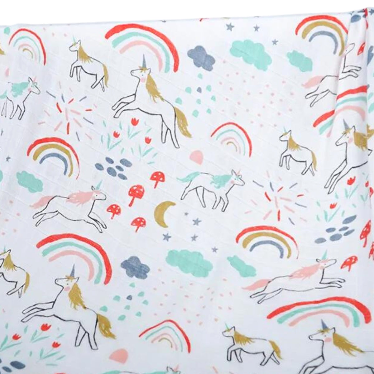 Manta Muselina Bambú - Unicornio