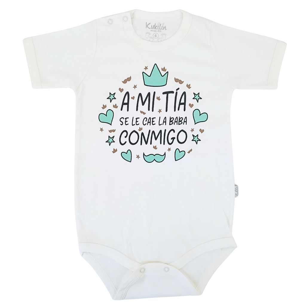 Body Bebé Manga Corta - A mi tia se le cae la baba - N313
