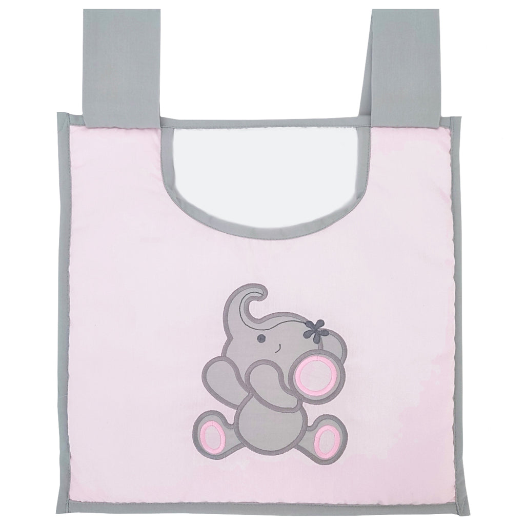 Organizador para cuna - Elefante - Rosado