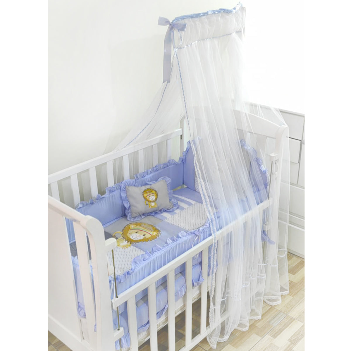 Tul para cuna - Celeste
