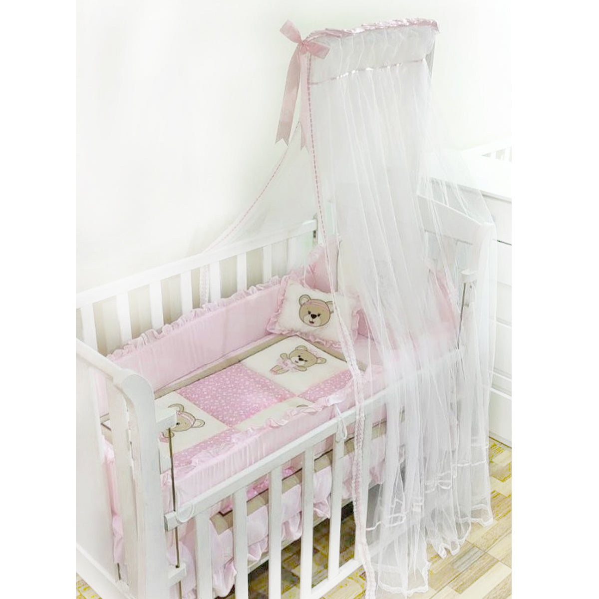 Tul para cuna - Rosado