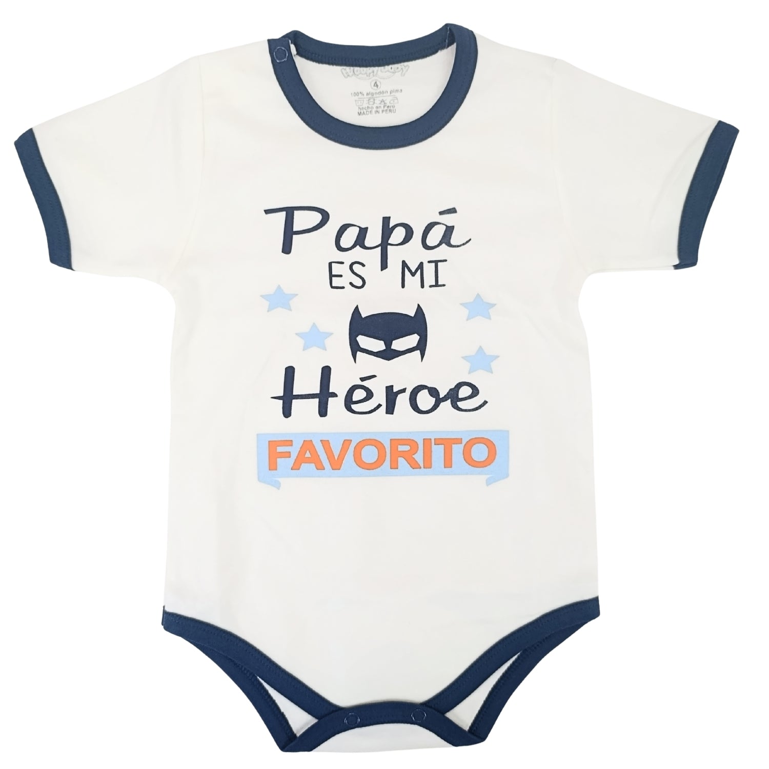 Body Bebé Manga Corta - Papa es mi heroe - N319
