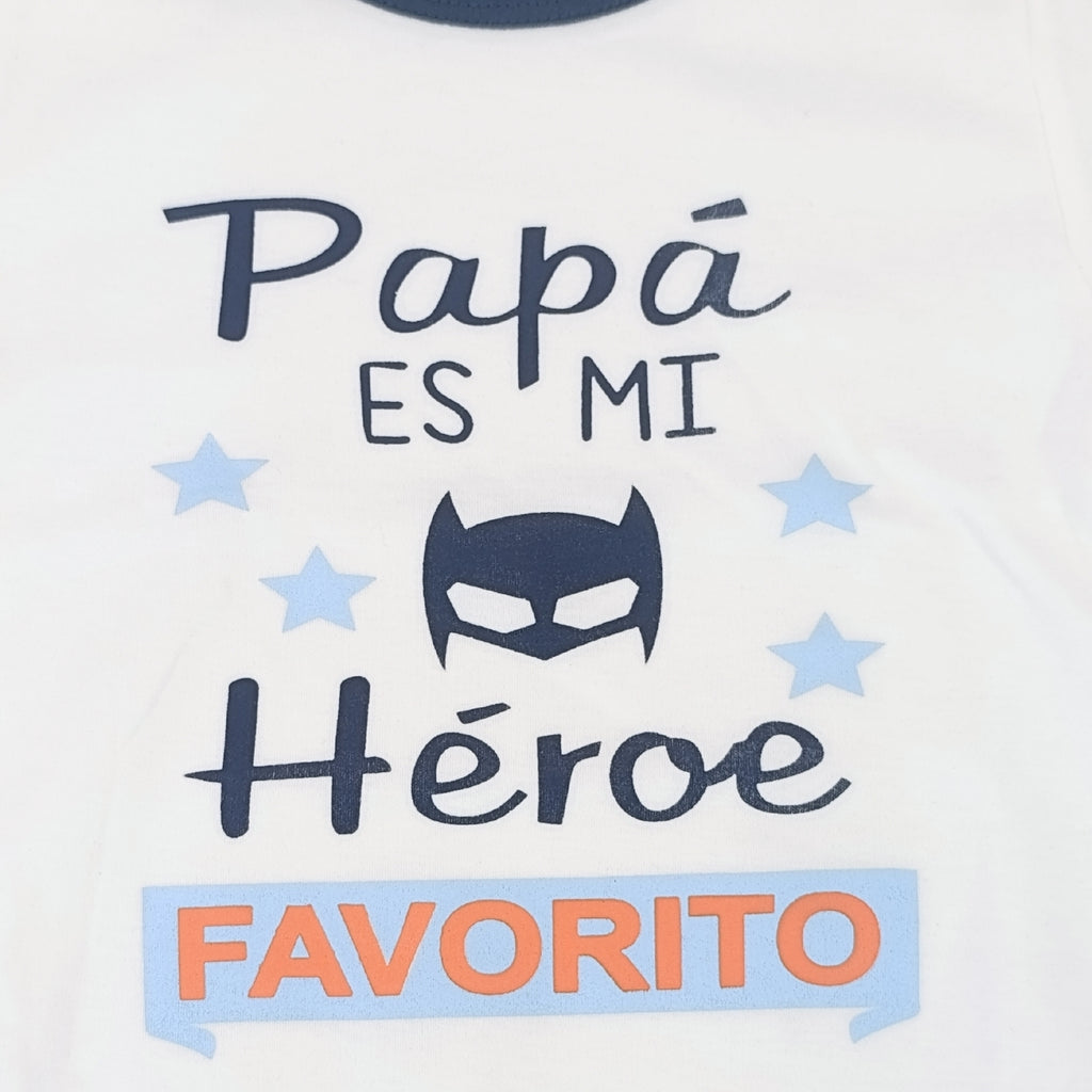 Body Bebé Manga Corta - Papa es mi heroe - N319