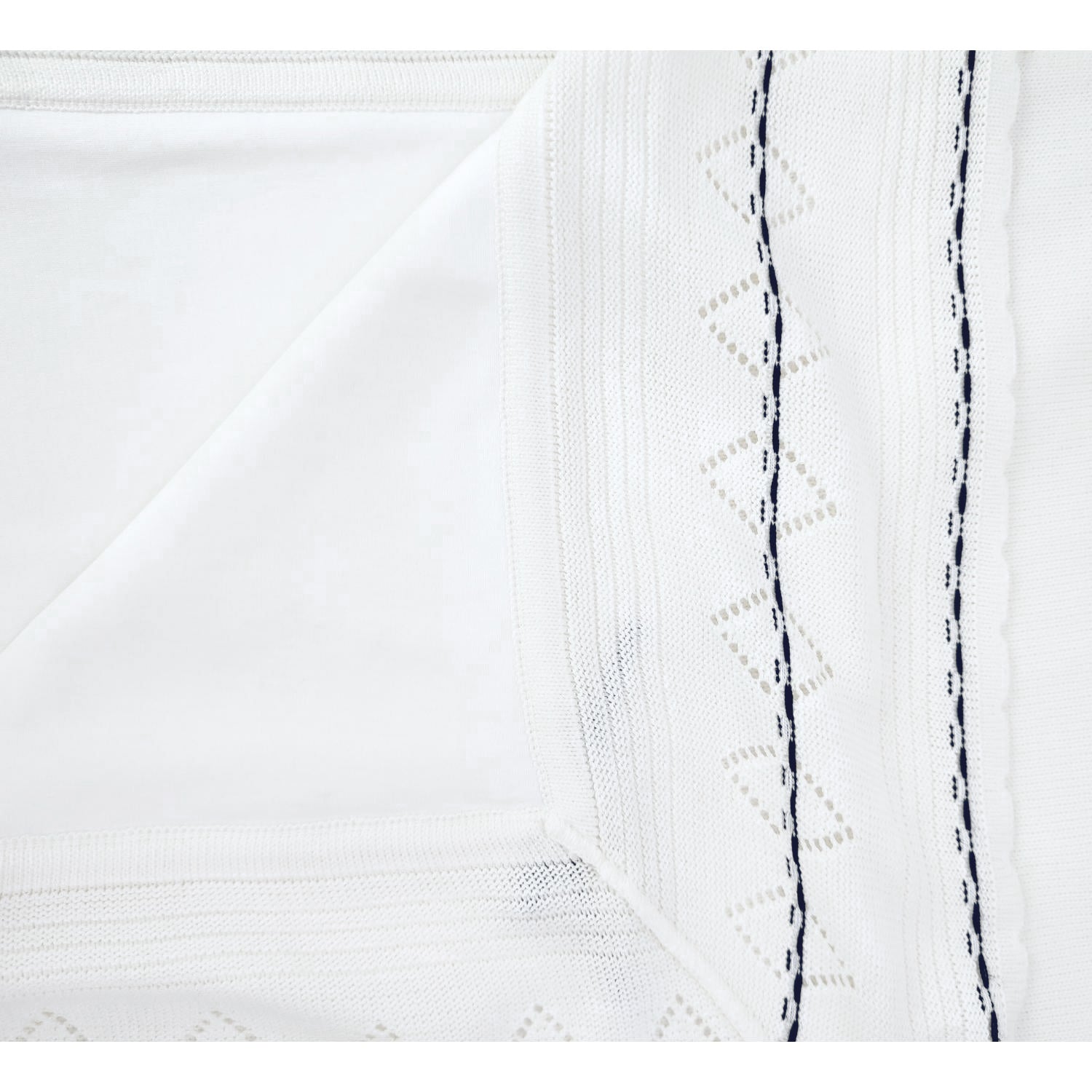 Colcha bebé Hilo Tacto con algodon - Blanco